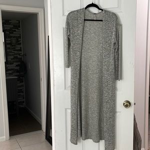 Grey long cartigan